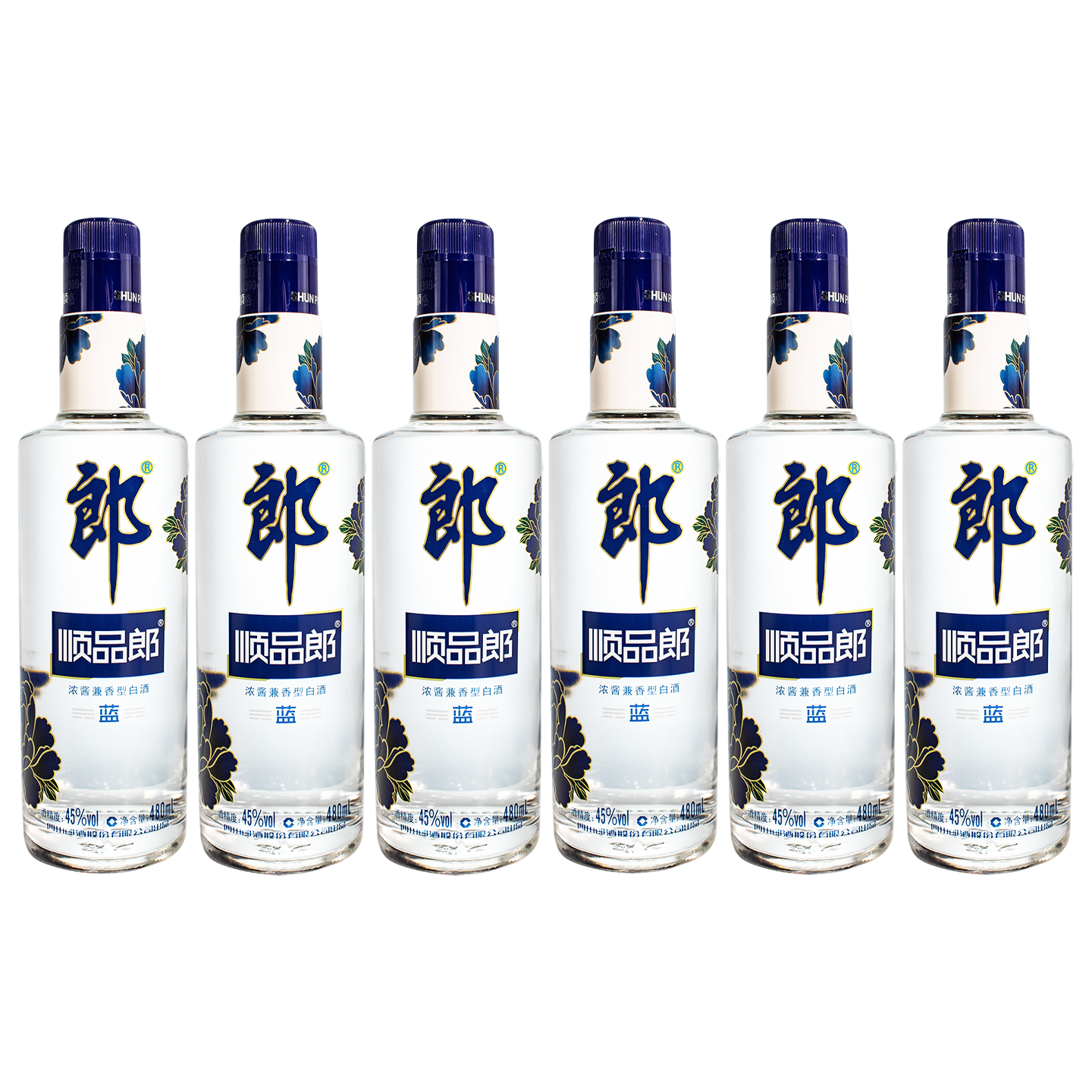 郎酒 顺品郎蓝顺45度480ml*6 浓酱兼香型高清大图