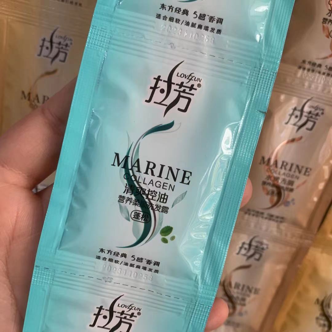 袋装洗发水8ml沐浴露10g宾馆浴室一次性小包洗头膏沐浴乳_27_720 清爽控油洗发水【共30袋】