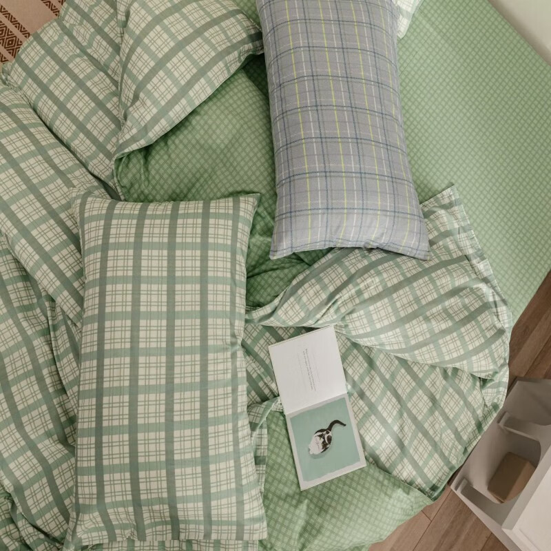 汉司家纺 HANSI-09 憧憬绿六件套 160*210cm (计价单位:套)憧憬绿高清大图