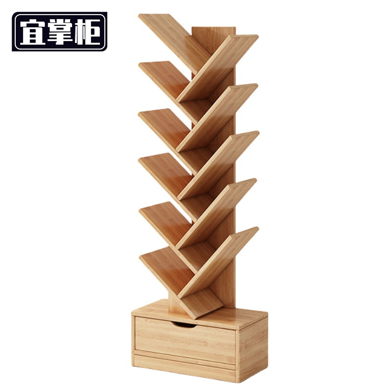 宜掌柜木质书架高清大图