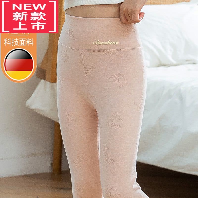 可莉允女童高腰保暖裤德绒内穿打底秋裤冬季棉毛裤儿童紧身高弹加厚绒裤图片