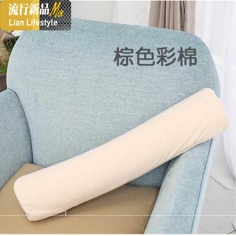 圆形负离子洞口圆柱护颈枕硅胶枕头大号床上矮双人枕对枕按摩出差 三维工匠枕芯/枕头高清大图