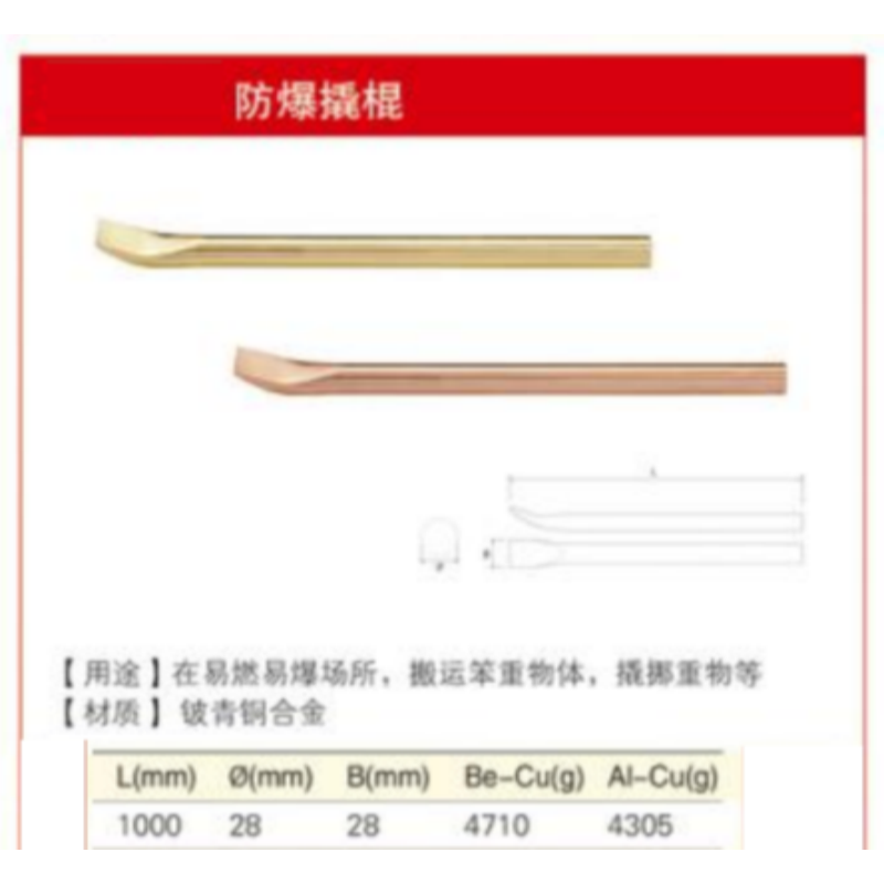 四凯铍青铜撬棍SK-OS-174把高清大图