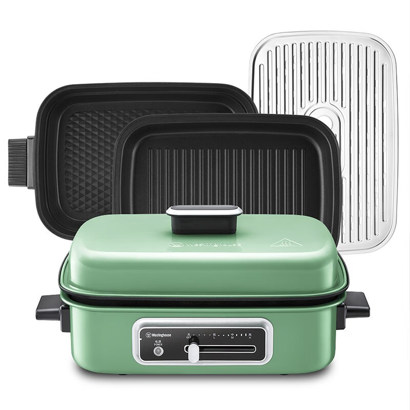 西屋(WESTINGHOUSE) 1400W食品级不粘涂层4.5L深煮锅多功能电火锅 WSC-1688高清大图