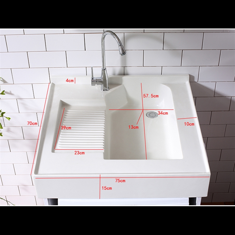 小户型阳台洗衣柜组合一体洗衣机伴侣柜阳台滚筒小尺寸定制7570带搓板