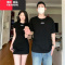 YIBUSHENG小众设计感情侣装季2024韩版短袖T恤女连衣裙法式一裙一衣ins潮