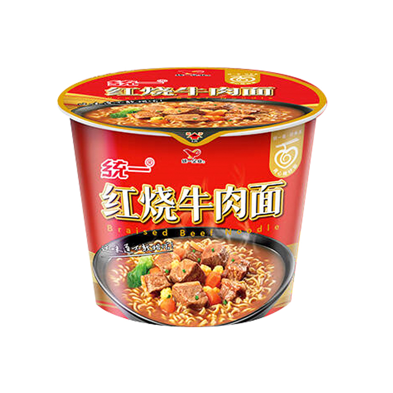 统一 来一桶 红烧牛肉桶面105g*12桶 方便面 整箱装高清大图