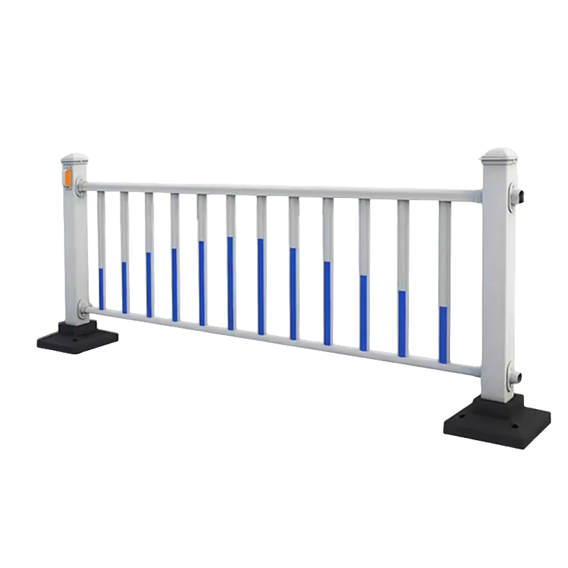迅迈 1.2*3m 1个底座+1根立柱+1片护栏 市政护栏道路交通隔离围栏公路人行道栅栏防撞栏杆城市安全隔离带