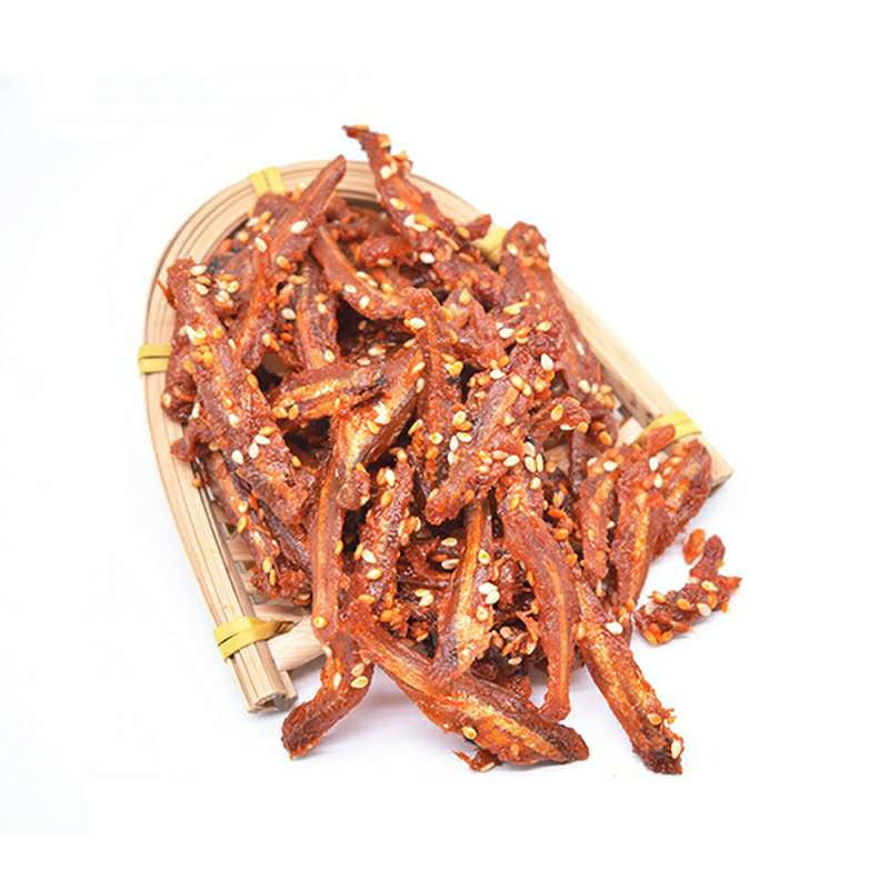 良时海 香辣小银鱼银针鱼休闲海味国产零食 香辣小银鱼250g/袋*1