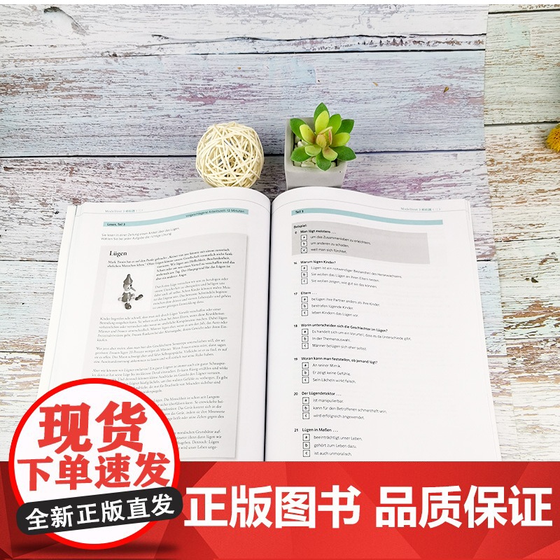 正版 新题型歌德学院B2考试高分突破模拟题 歌德b2考试题目德语b2试题2020年歌德学院b2德语b2真题测试练习歌德考高清大图