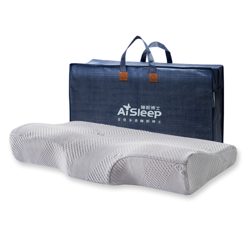 睡眠博士(AiSleep) 全方位蝶形慢回弹颈椎保健护颈记忆枕 记忆棉枕芯 60*35*6/11cm 加长款