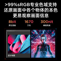 联想(Lenovo)拯救者R24e 23.8英寸FHD IPS原生180Hz刷新率升降旋转 1MsGTG 双接口 99% sRGB 电竞显示器