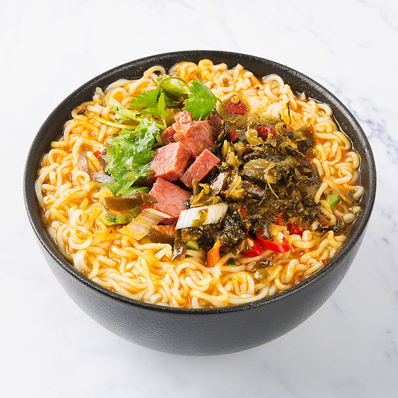 今麦郎大今野拉面老坛酸菜牛肉口味整箱24袋袋装泡面