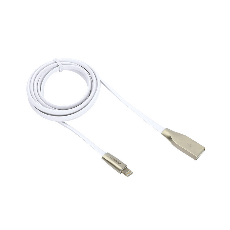 品胜 锌合金苹果Apple Lightning数据充电线1000mm 苹果白