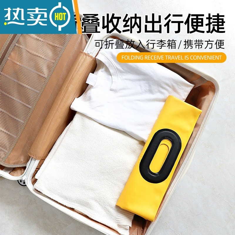 敬平可折叠泡脚袋泡脚水盆深过小腿洗脚水桶必旅行便携式户外游备用品 短款20L鲜明橙-提水泡脚桶-大号