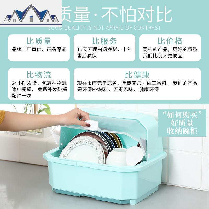 碗盘收纳。厨房置物架装碗筷收纳盒放碗箱碗碟各种家用沥 三维工匠高清大图