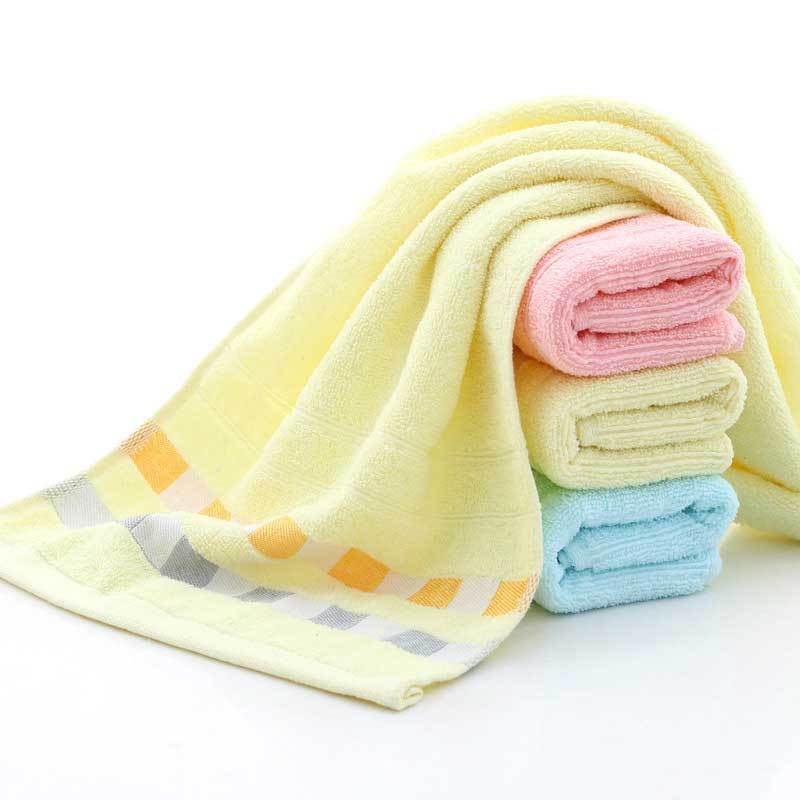 红鲸鱼 毛巾素色断档方格面巾 32*71cm 浅粉色 1条高清大图