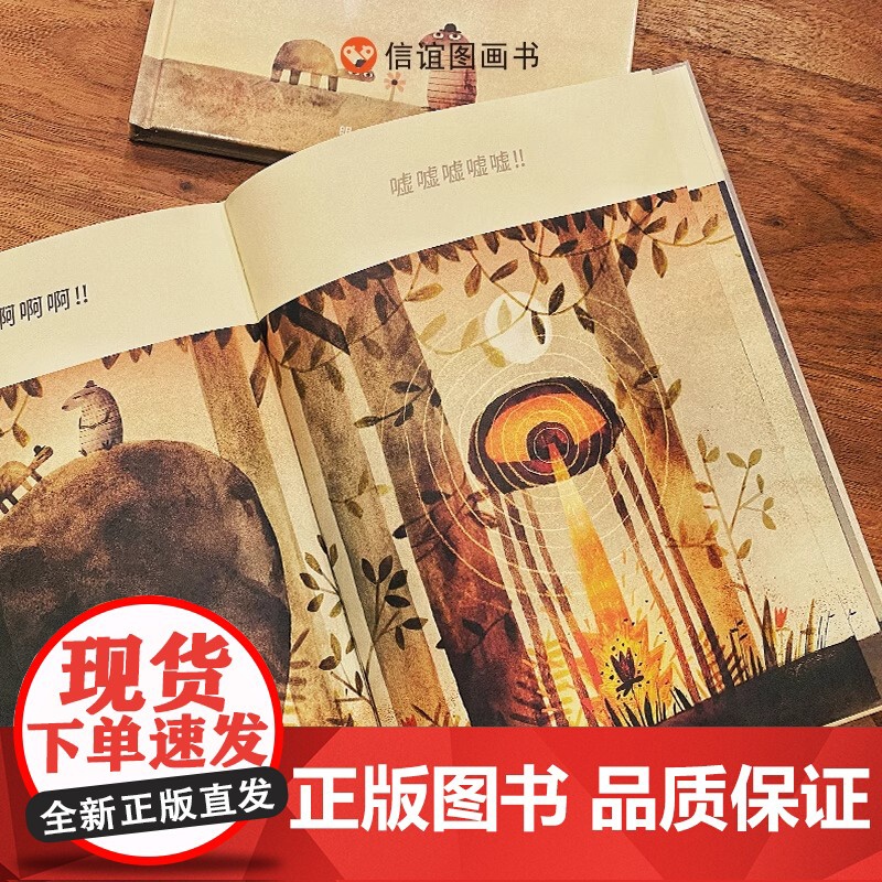 天上掉下一块大石头精装硬壳幼儿园绘本阅读儿童少儿图画书儿童故事培养0-6到8岁幼儿亲子睡前故事书小学课外宝宝早教书信谊正高清大图