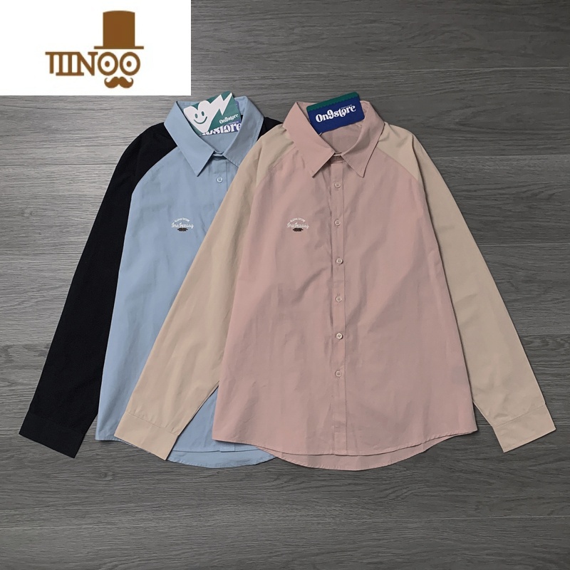 YANXU 情侣装！低饱和色系绝了！美式复古插肩袖长袖衬情高清大图