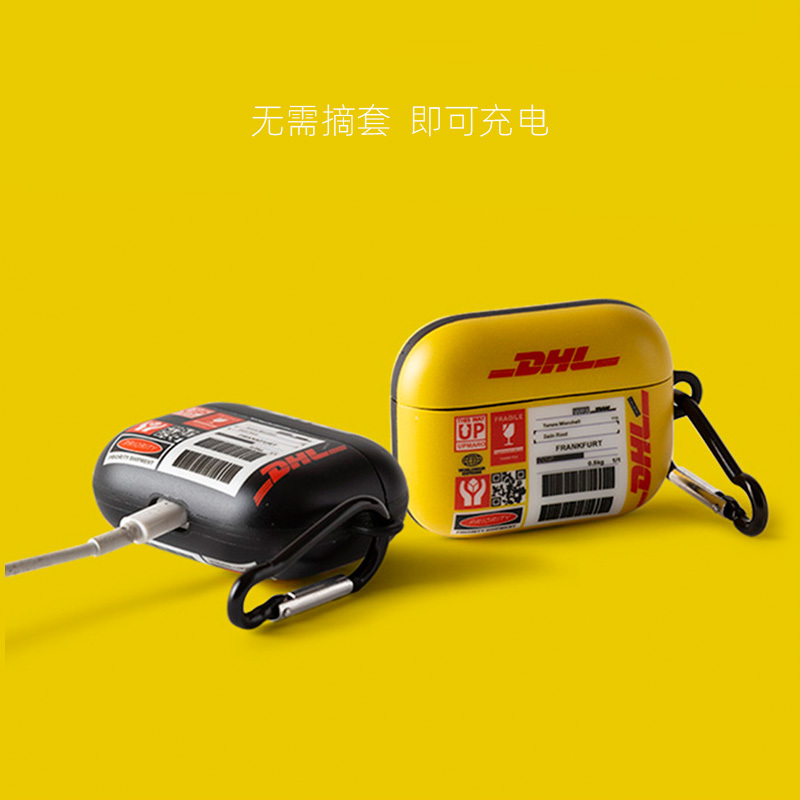 苹果Airpods1/2代 拍这个选项 留言备注图案 airpodspro保护套airpods耳机套ins苹果三代无线蓝