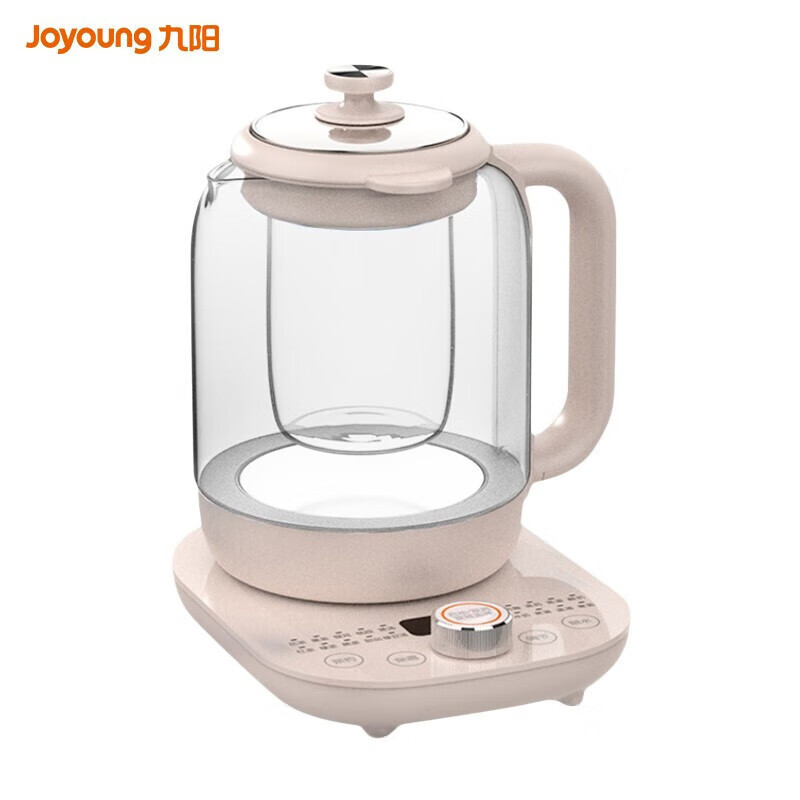 九阳 K15D-WY720 养生壶 多功能煮茶器花果茶燕窝粥品电水开水煲1.5L带过滤网 粉色