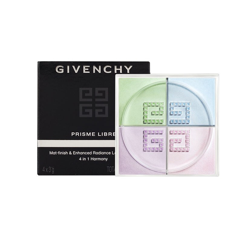 GIVENCHY纪梵希明星四宫格散粉1号4*3g定妆蜜粉 持妆控油 礼盒套装 圣诞节生日礼物女