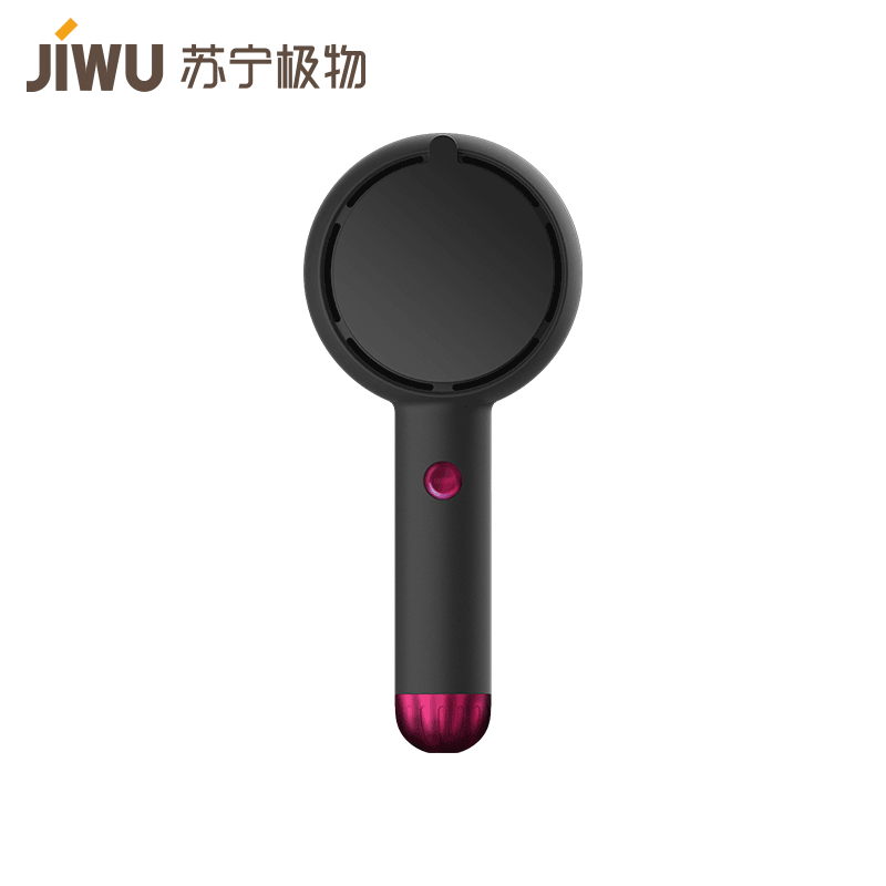 苏宁极物美颜镜扇手持化妆镜带灯便携式静音USB充电夏天小型电风扇