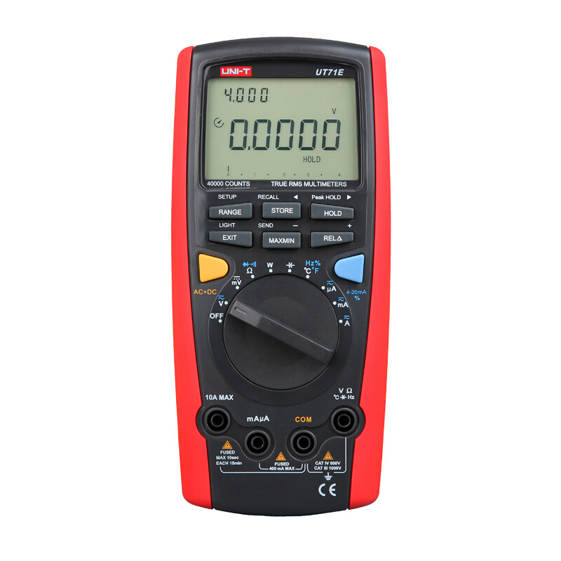 优利德(UNI-T)UT71E 智能型数字万用表 万能表 自动量程 四位半高精度电工多用表