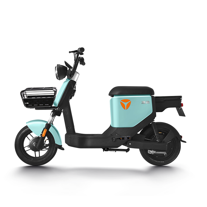 雅迪百公里续航电动车欧逸48v24ah锂电新国标电动自行车可提锂电led天