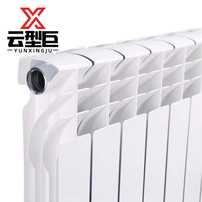 云型巨 双金属压铸铝暖气片 集中供暖壁挂炉 80*120mm中心距1800mm 单位: 柱高清大图