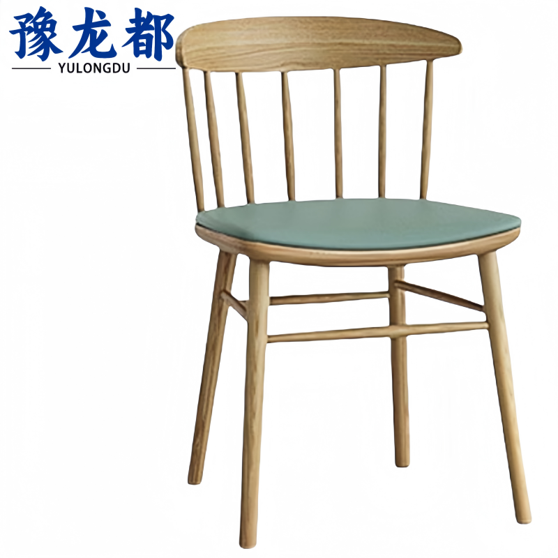 豫龙都实木椅49cm把高清大图