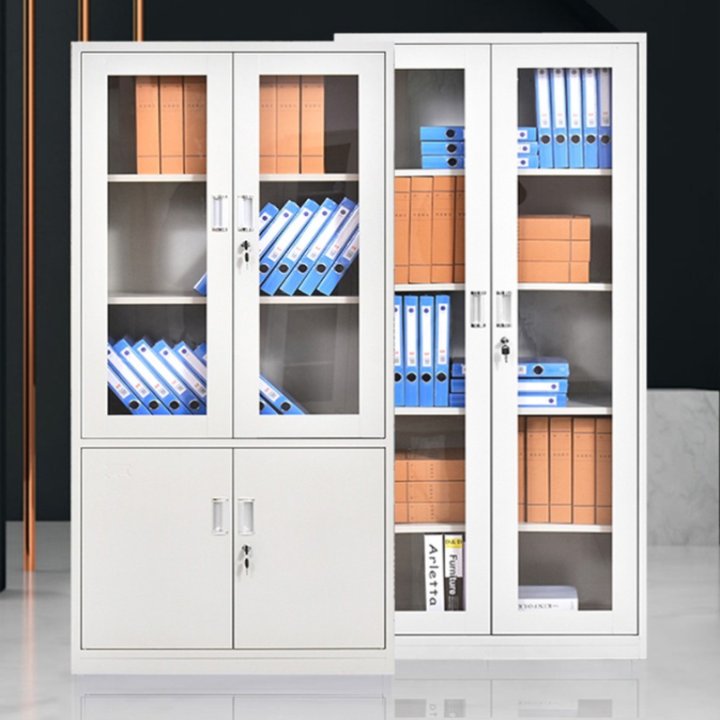 铜林牌 办公柜 铁制文件柜中二斗850*390*1800高清大图