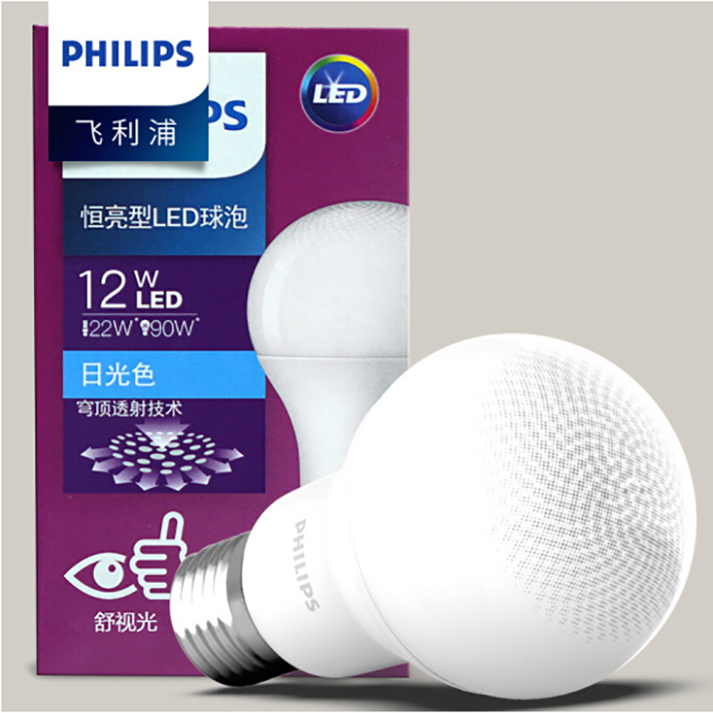 飞利浦PHILIPS led 12W电力节能灯泡 节能电力配件 电力灯泡