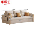 乐琪艺沙发床布艺张
