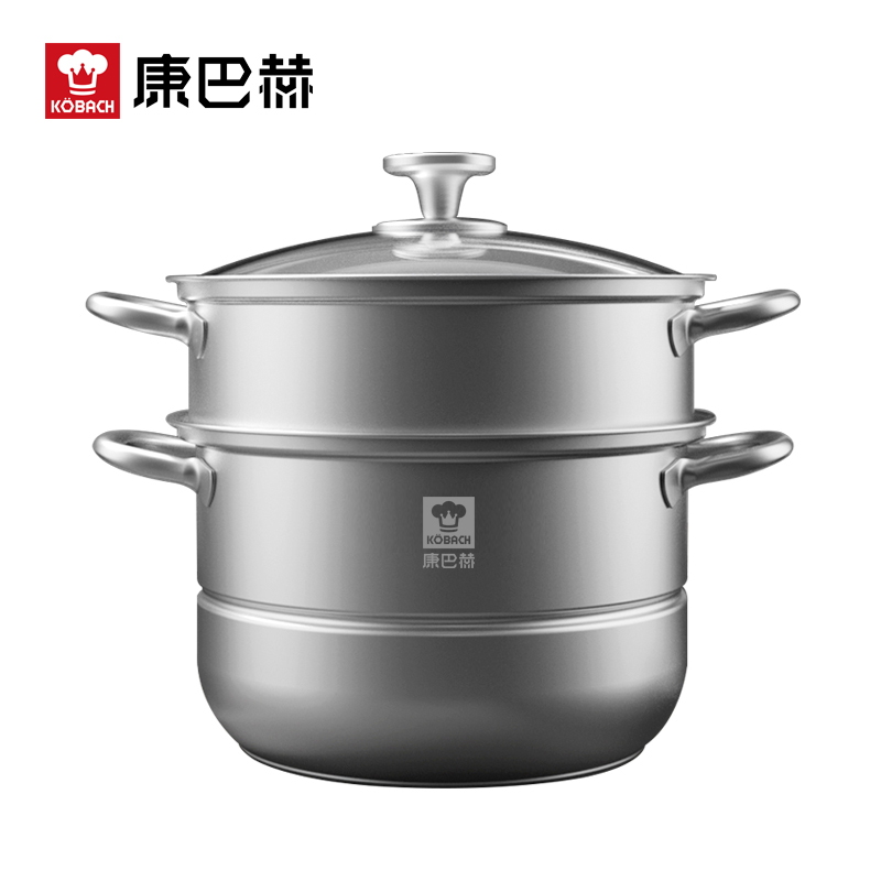 康巴赫 欧式304不锈钢双层蒸锅KGO-Z28A-1