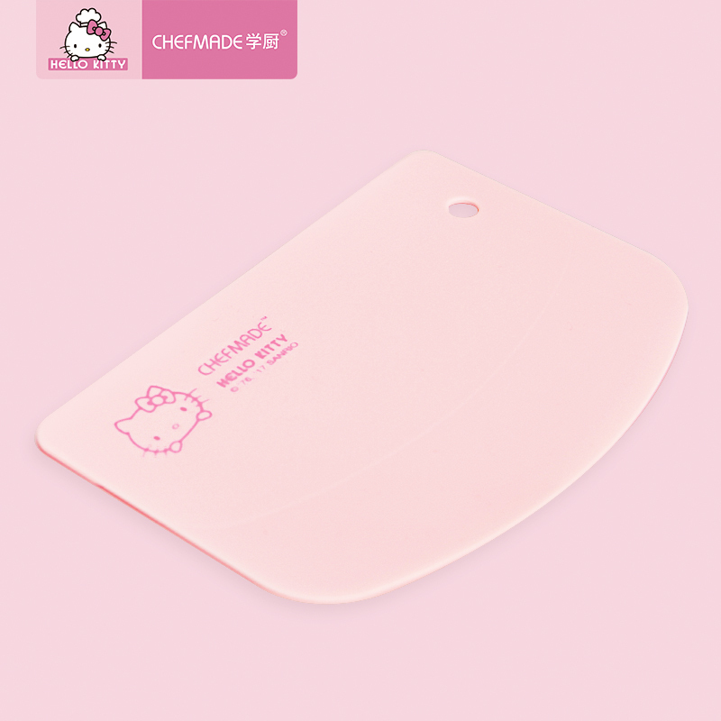 学厨 HELLO KITTY正版授权 凯蒂图案拱形刮板 刮刀 塑料吐司馒头面团切刀 家用烘焙工具 不伤模具 KT7005