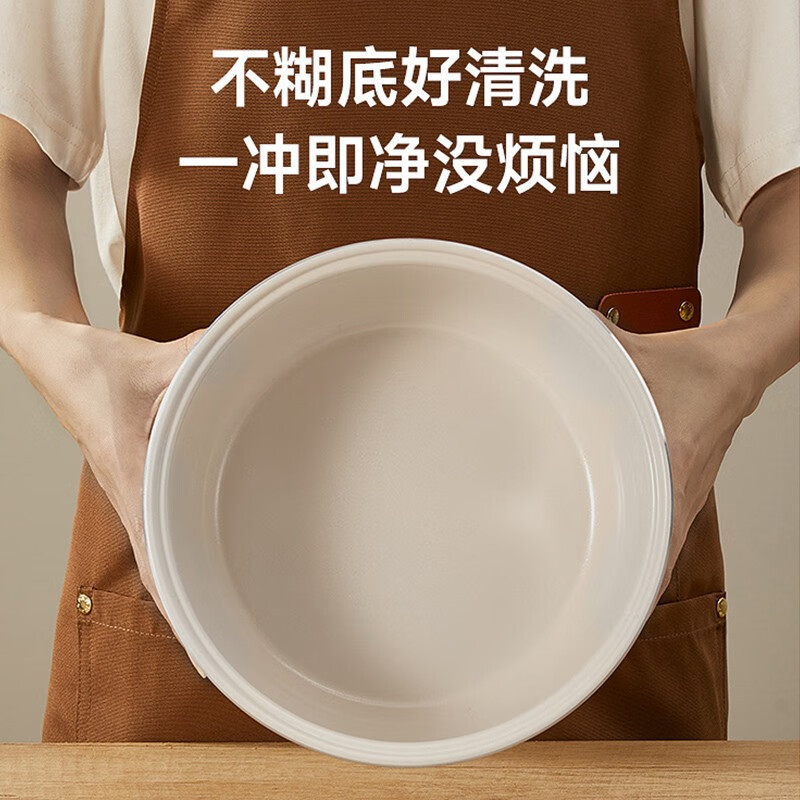 HYUNDAI家用大容量电饭锅 智能预约家用多功能蒸煮饭锅煮饭煲汤 [健康沥米低糖饭] 3L QC-FB0225A高清大图