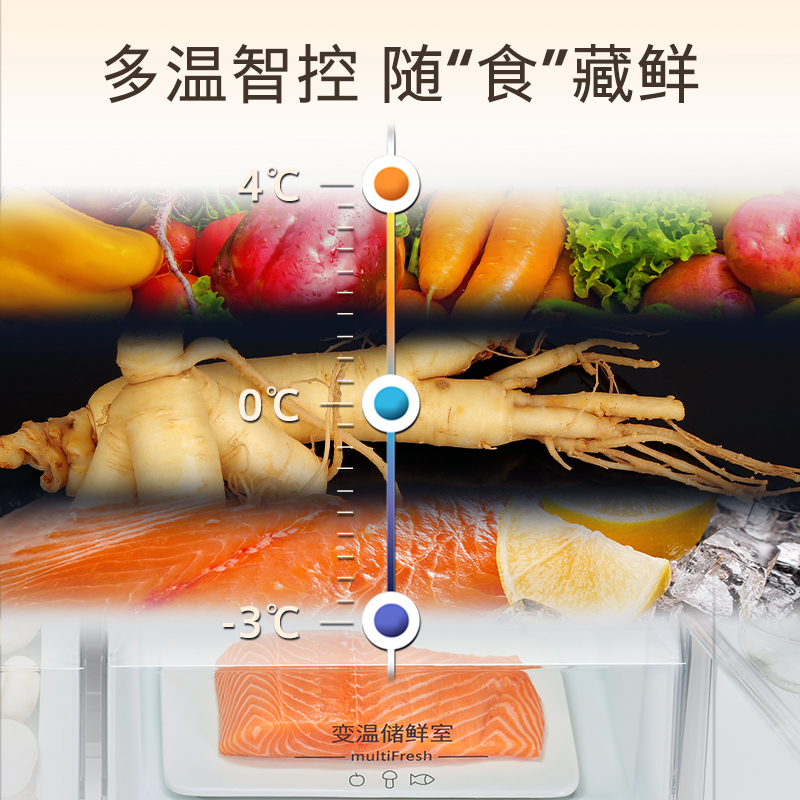 西门子[重磅新品]十字对开门503升平嵌冰箱大容量存储 抗菌净味 智能抗冷凝技术三种变温储鲜玻璃面板KC88EA420C