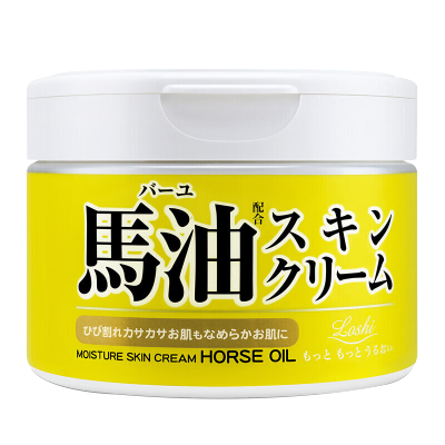 日本北海道Loshi马油面霜保湿补水滋润秋冬季马油膏防干裂滋养220g 220g