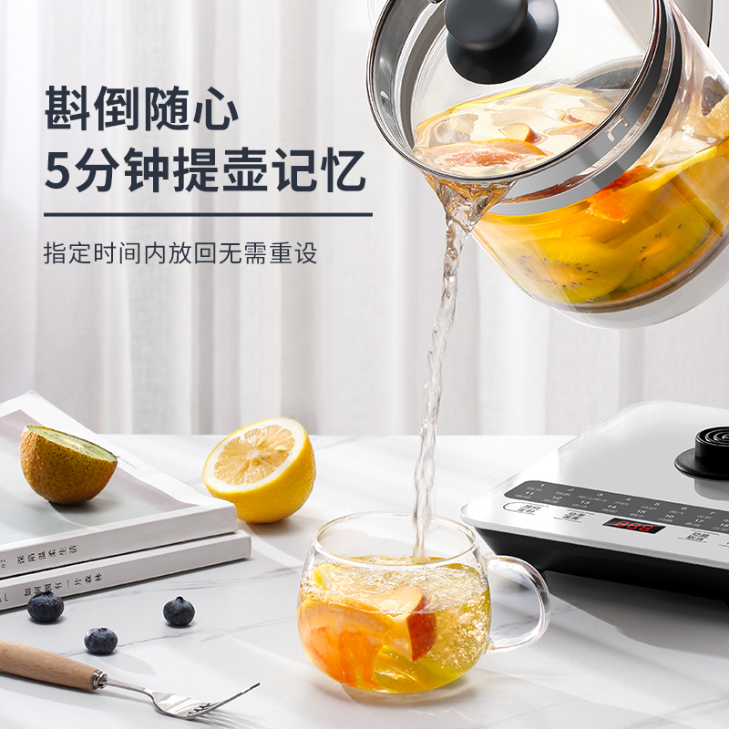 生活元素(LIFE ELEMENT)养生壶D52 全自动家用多功能玻璃煮茶器办公小型花茶壶烧水壶24小时预约 高硼硅玻璃