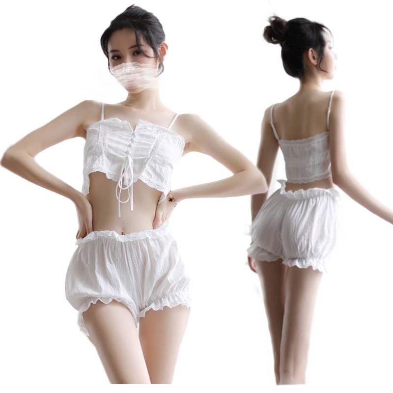 女式情趣睡衣吊带裹胸短裤运动套装女士情趣内衣学生蕾丝边透视性感诱惑内裤透明欧美日系职业制服卫衣夏长夜漫漫成人女性用品