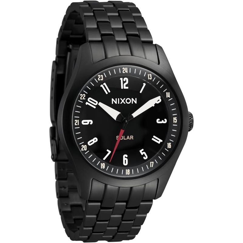 Nixon尼克松多功能太阳能防水休闲男表38mm不锈钢表带高清大图