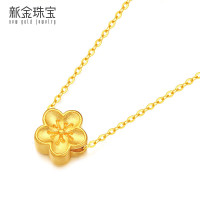 新金珠宝 999足金桃花坠黄金转运珠5D硬金 [1042]