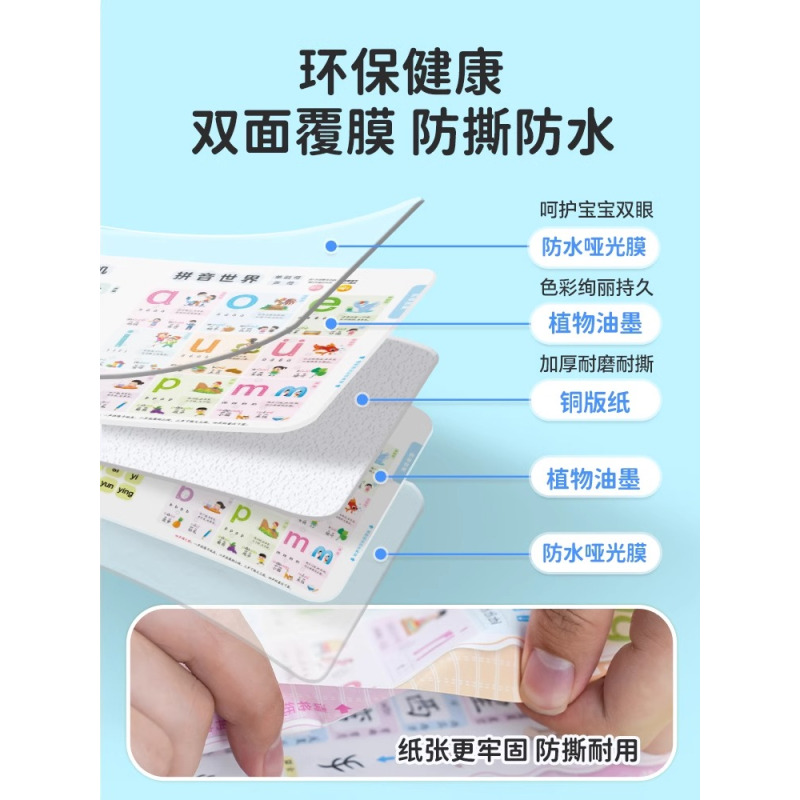 [3本]专研版会说话的有声书+唐诗300首+宋词300首 [正版]2024新版 会说话的早教有声书宝宝中英粤拼音学习