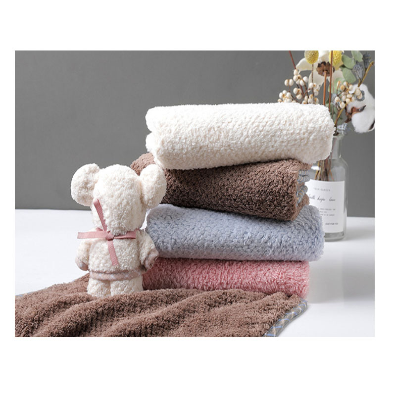 礼品毛巾小熊造型珊瑚绒吸水毛巾hq视频