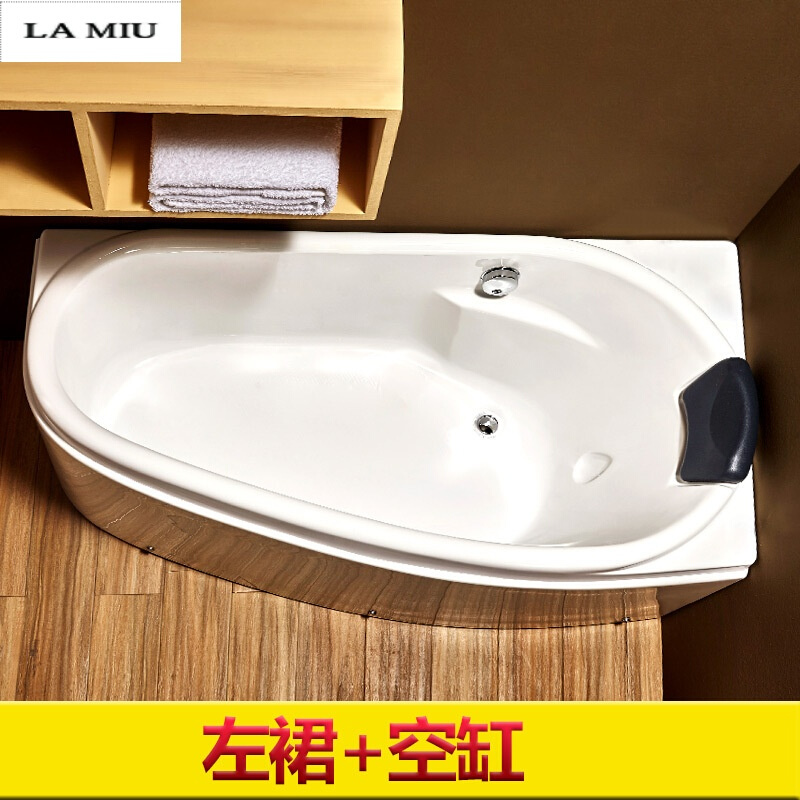 浴缸小户型家用亚克力独立式按摩浴缸1.2-1.7米迷你浴池波迷娜BOMINA