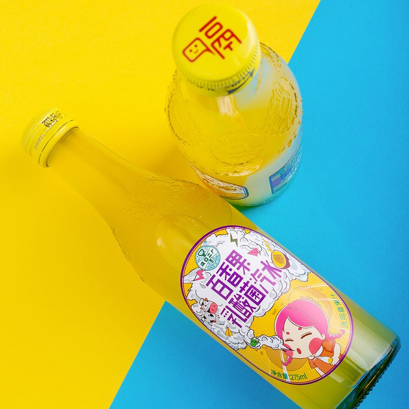 汉口二厂果汁汽水百香果乳酸菌苏打气泡水整箱玻璃瓶武汉网红饮料