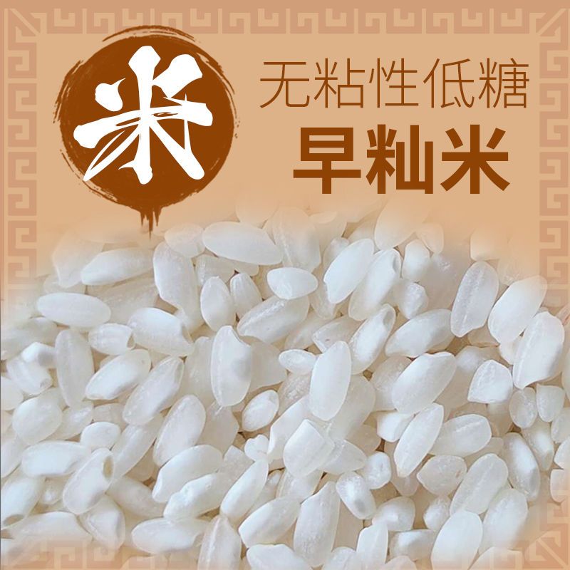 安徽巢湖旺早籼米早稻米低糖不粘易消化凉皮米线专用大米20斤装