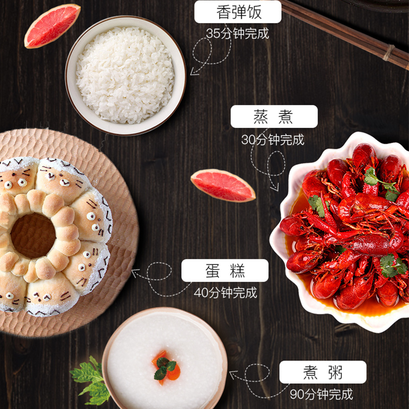 苏泊尔(SUPOR) 电饭煲 智能5升大容量多功能煮饭锅蛋糕电饭锅5-8人家用 SF50FC743