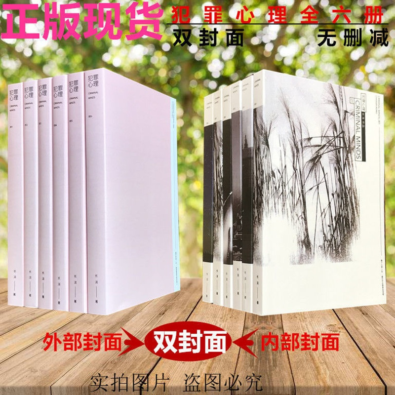 犯罪心理双封面+周边 犯罪心理全6册未删减带番外双封面长洱著人气悬疑推理侦探赠书签